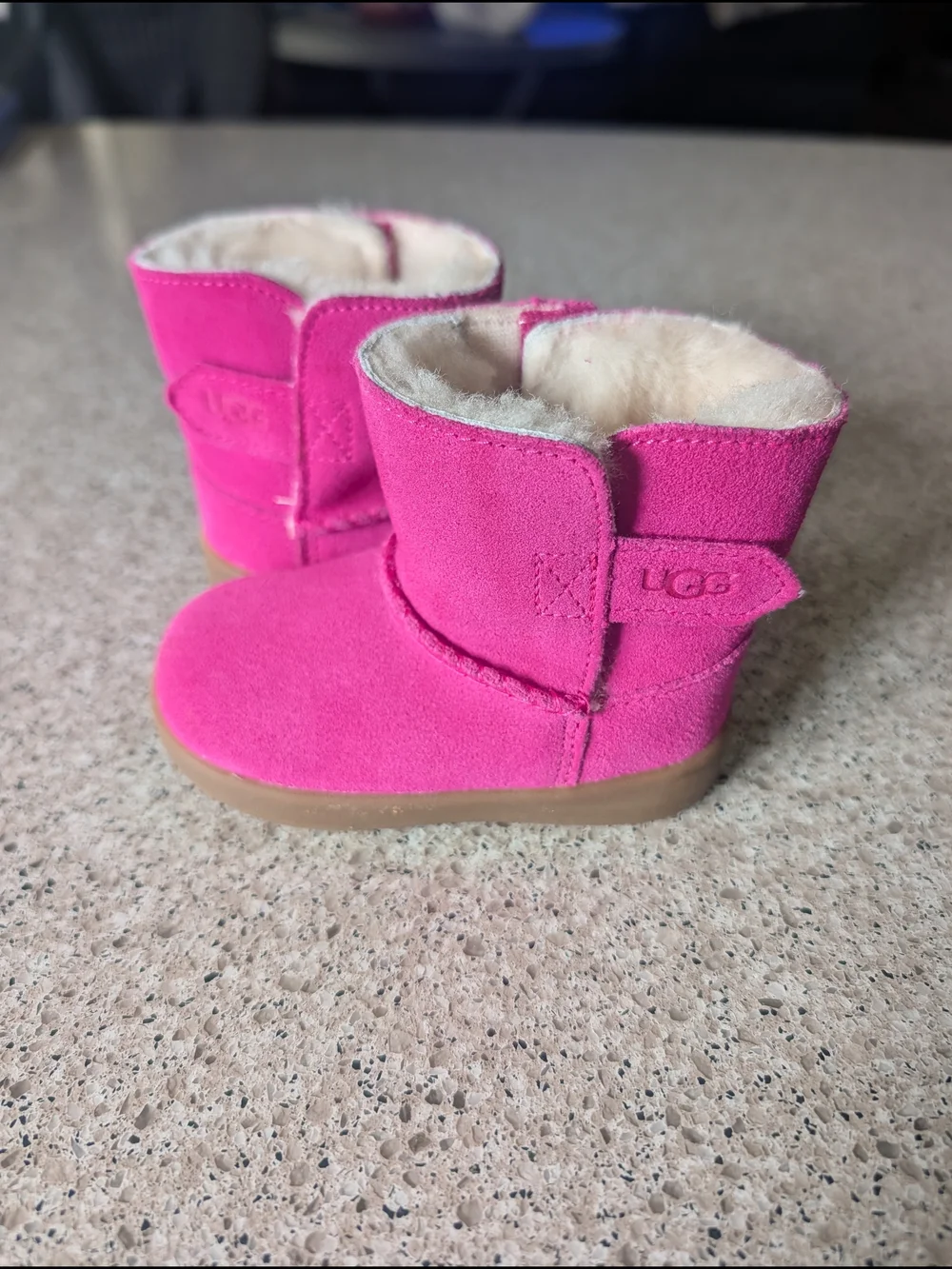 UGG Kids Pink Sheepskin Boot